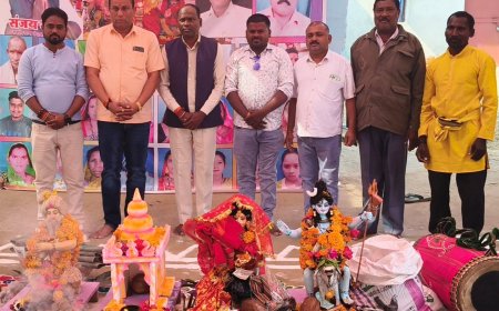 बोईदा में गौरा-गौरी उत्सव में शामिल हुए कटघोरा विधायक प्रेमचंद पटेल