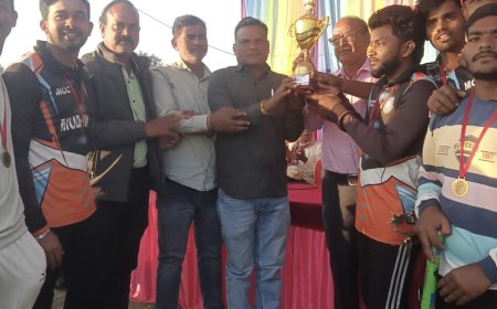 मेढपार में क्रिकेट प्रतियोगिता का सफल आयोजन, मुढ़ीपार बनी विजेता