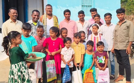 बोईदा सहित आसपास के गांवों में घर-घर जाकर बच्चों ने मांगा छेर छेरा