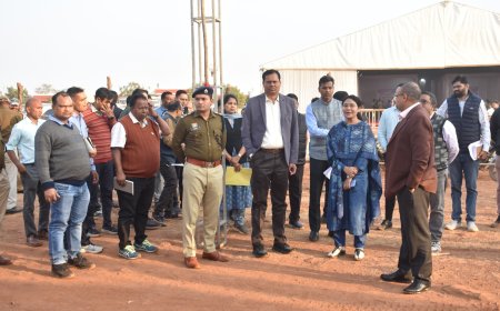 संभागायुक्त एवं आईजी ने जंबूरी स्थल में पहुँचकर व्यवस्थाओं का किया अवलोकन सुरक्षा, साफ-सफाई, गुणवत्तायुक्त भोजन, चिकित्सा आदि की पुख्ता इंतजाम सुनिश्चित करने के दिए निर्देश