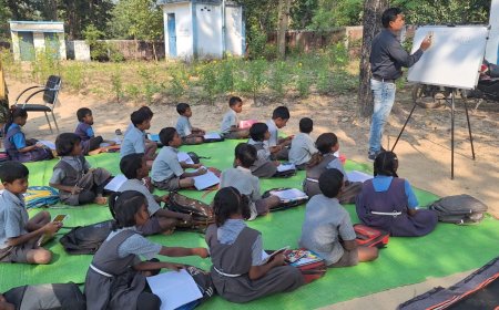 दूरस्थ धजाक प्राथमिक शाला में अब पढ़ाई की नई रोशनी,युक्ति युक्तकरण की प्रक्रिया से ग्रामीण बच्चों को का भविष्य हो रहा बेहतर