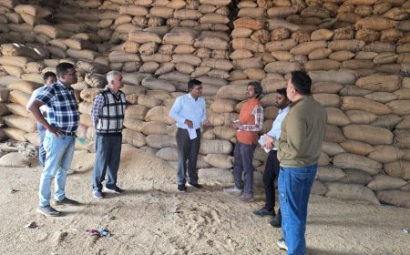 एसडीएम बालोद द्वारा किया गया गंगोत्री राईस मिल बालोद का निरीक्षण स्टाक एवं खाली बारदानों का कराया भौतिक सत्यापन