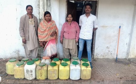 रतनपुर पुलिस की साल की पहली बड़ी कार्रवाई,महुआ शराब तस्करी में महिला गिरफ्तार