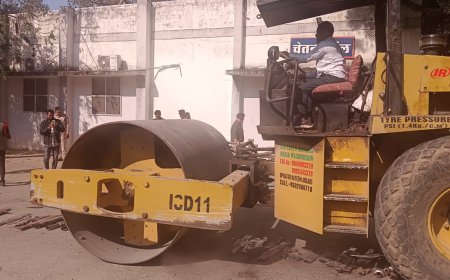 बिलासपुर में मोडिफाइड साइलेंसर पर पुलिस का बुलडोजर एक्शन, सैकड़ों जब्त कर किया गया नष्टीकरण