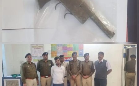 अवैध हथियार रखने वाले आरोपी को तारबाहर पुलिस द्वारा किया गिरफ्तार...कब्जे से देशी कट्टा एवं जिंदा कारतूस जप्त...तारबाहर पुलिस एवं आरपीएफ बिलासपुर की संयुक्त कार्यवाही