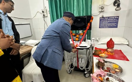 एसईसीएल इंदिरा विहार स्वास्थ्य केन्द्र...बिलासपुर में अत्याधुनिक सैमसंग अल्ट्रासाउंड मशीन का शुभारंभ