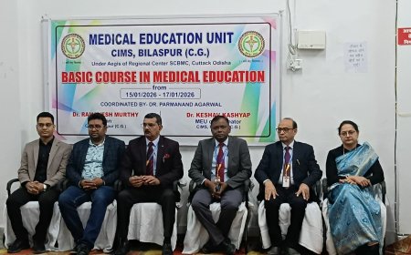 सिम्स बिलासपुर में राष्ट्रीय स्तर की तीन दिवसीय कार्यशाला का आयोजन: चिकित्सा शिक्षा की नई पद्धतियों पर प्रशिक्षण