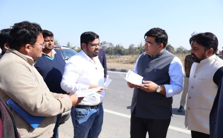 यातायात दबाव कम करने हेतु प्रस्तावित सड़कों का कलेक्टर ने किया निरीक्षण...पीडब्ल्यूडी सहित अन्य अधिकारियों को दिए आवश्यक निर्देश...बेलगिरीनाला-ढेंगुरनाला पुल और ध्यानचंद चौक से बजरंग चौक (बालको) तक के कार्यों में तेजी लाने के निर्देश