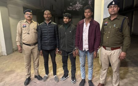 पेट्रोल पम्प लूटकांड का खुलासा,200 सीसीटीवी खंगालने के बाद 3 आरोपी गिरफ्तार...ए.सी.सी.यू. बिलासपुर (सायबर सेल) व थाना रतनपुर पुलिस की संयुक्त कार्यवाही