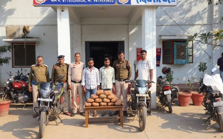 रतनपुर पुलिस व एसीसीयू की बड़ी कार्रवाई...14 किलो से अधिक गांजा जब्त...दो तस्कर गिरफ्तार,एक फरार