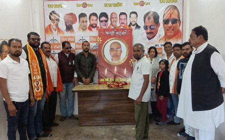 शिवसेना ने दिवंगत शिवसैनिक लिल्लू सिंह ठाकुर को दी श्रद्धांजलि