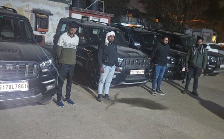 लोकमार्ग पर तेजी एवं लापरवाही पूर्वक वाहन चलाते हुए स्टंट कर रील बनाने वाले चार स्कारपियों चालकों पर की गई कार्यवाही..वाहनों में सवार बच्चों के पालकों को यातायात नियमो का पालन करने समझाइश दिया गया