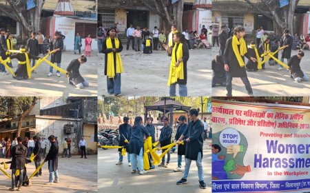 पॉश एक्ट पर जागरूकता कार्यक्रम...लैंगिक उत्पीड़न से सुरक्षा पर नुक्कड़ नाटकों के जरिए संदेश