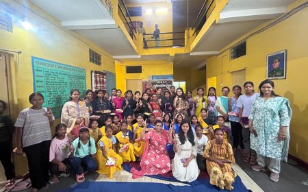 बालिका दिवस पर छात्रावास में स्वास्थ्य जागरूकता कार्यक्रम आयोजित