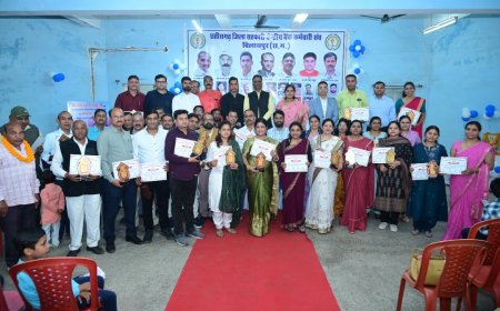 जिला सहकारी केंद्रीय बैंक कर्मचारी संघ बिलासपुर द्वारा प्रतिभावान विद्यार्थियों, उत्कृष्ट व सेवानिवृत्त कर्मचारियों का सम्मान समारोह संपन्न