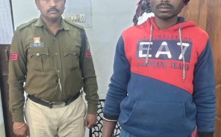 कोसगाई मंदिर के पास दहशत फैलाने वाला आरोपी गिरफ्तार, आर्म्स एक्ट के तहत कार्रवाई