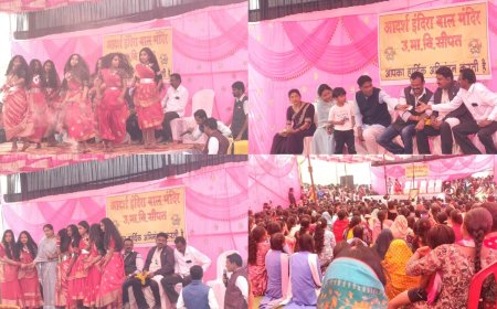 आदर्श इंदिरा बाल मंदिर सीपत में वार्षिकोत्सव समारोह धूमधाम से संपन्न...शिक्षा के साथ रचनात्मकता और संस्कार जरूरी : मनोज खरे