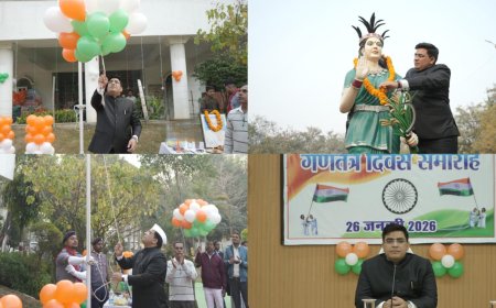 कलेक्टर कुणाल दुदावत ने कलेक्ट्रेट परिसर में किया ध्वजारोहण...दायित्वों के जिम्मेदारीपूर्ण निर्वहन हेतु अधिकारी-कर्मचारियों को किया प्रेरित...नागरिकों के अपेक्षाओं पर खरा उतरने नई ऊर्जा,उमंग से से करें कार्यः- कलेक्टर