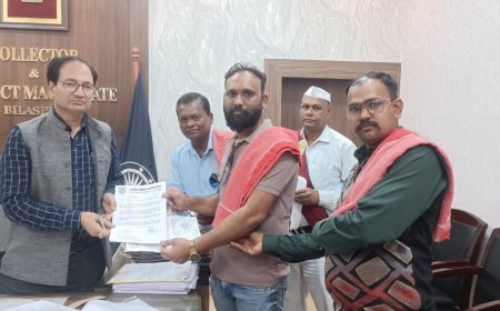 चकरभाठा रेलवे स्टेशन का नाम बदलने के विरोध में छत्तीसगढ़िया क्रान्ति सेना ने रेलवे महाप्रबंधक और जिला कलेक्टर को सौंपा विरोध पत्र-