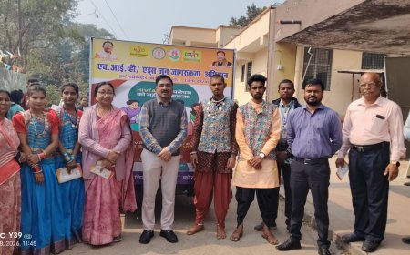 इंटेंसिफाईड एचआईवी/एड्स सघन जागरूकता हेतु प्रचार रथ रवाना, करेंगे एचआईवी/एड्स के सम्बन्ध में जागरुक
