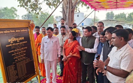 02 करोड़ रू. से वार्ड क्र. 56 में बनेगा नाला, 38 लाख रू. से सरदार पटेल चौक का होगा सौंदर्यीकरण