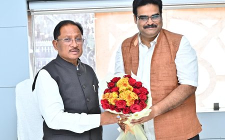 मुख्यमंत्री विष्णु देव साय से आंध्र प्रदेश सरकार के प्रतिनिधिमंडल ने की सौजन्य भेंट