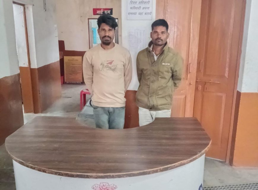 कानून -व्यवस्था बनाए रखने थाना कोनी पुलिस ने दो आरोपियों पर की कार्यवाही
