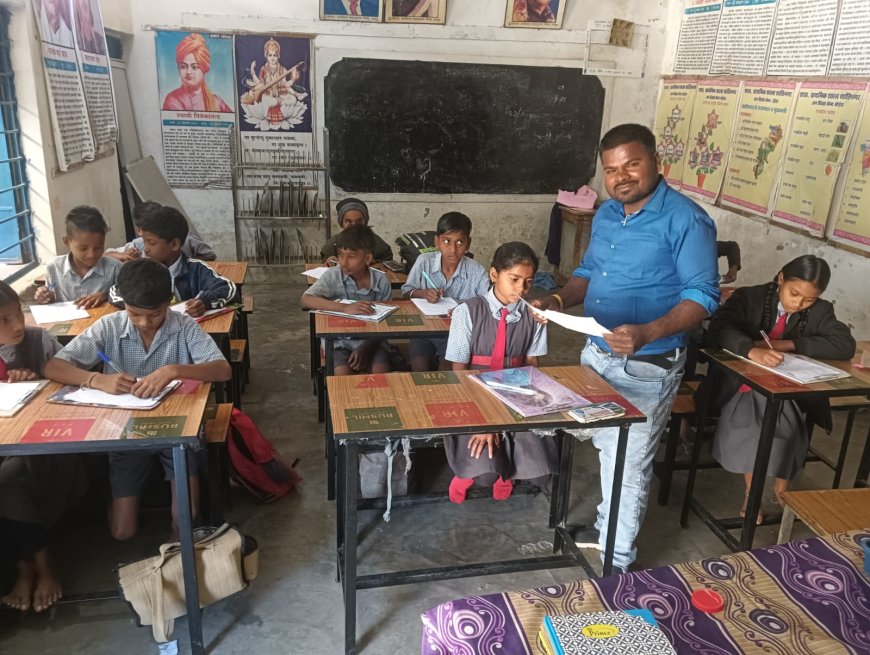 ग्राम पंचायत बोईदा के सरपंच ने अर्धवार्षिक परीक्षा व्यवस्था का किया अवलोकन