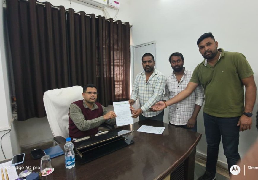 युवा कांग्रेस ज़िला कोरबा ने धान मंडी में हो रही किसानों की समस्या को लेकर सौपा पत्र उचित कार्यवाही को माँग अन्यथा...!