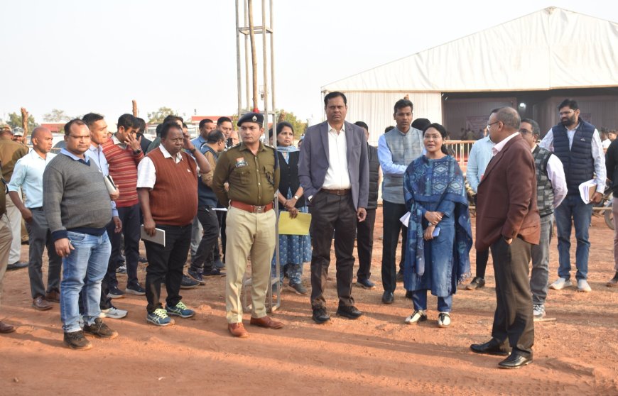 संभागायुक्त एवं आईजी ने जंबूरी स्थल में पहुँचकर व्यवस्थाओं का किया अवलोकन सुरक्षा, साफ-सफाई, गुणवत्तायुक्त भोजन, चिकित्सा आदि की पुख्ता इंतजाम सुनिश्चित करने के दिए निर्देश