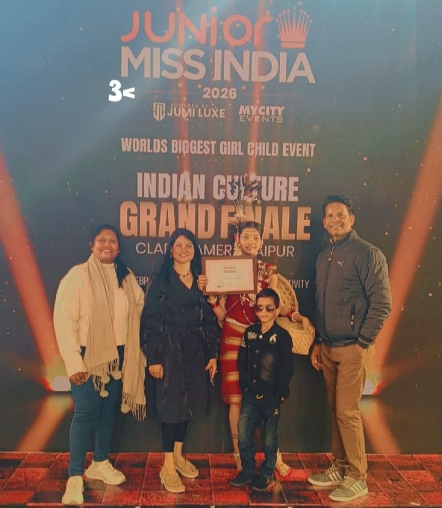 बिलासपुर की बेटी का राष्ट्रीय मंच पर जलवा...जूनियर मिस इंडिया में गार्गी ओन्टेन बनीं फर्स्ट रनरअप