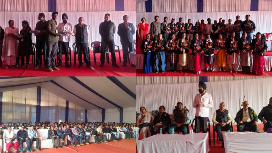 प्रथम राष्ट्रीय रोवर-रेंजर जंबूरी में कार्यरत रोवर-रेंजरों एवं लीडर्स को मोमेंटो एवं ट्रैक सूट प्रदान कर किया गया सम्मानित