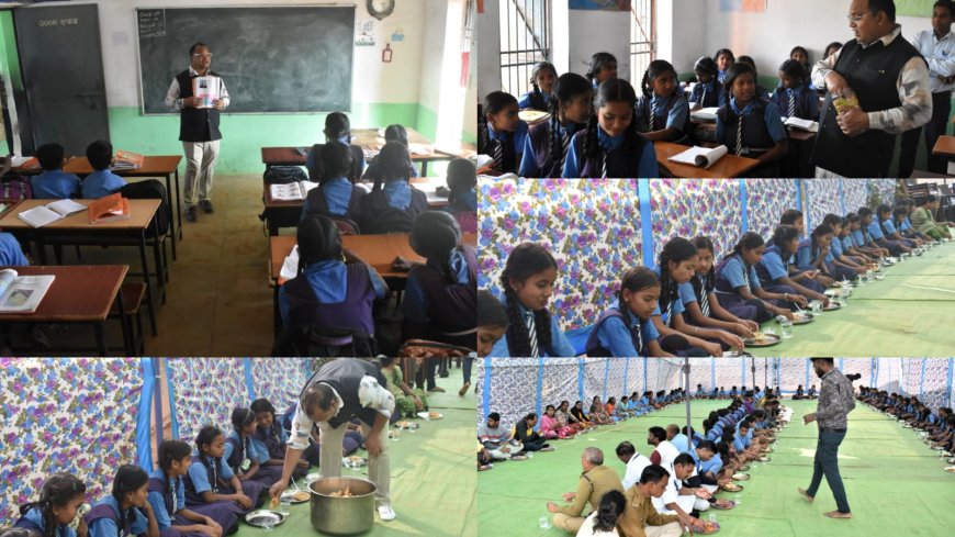 जनसंपर्क अधिकारी चंद्रेश ठाकुर ने अपने जन्मदिवस के उपलक्ष्य में शासकीय पूर्व माध्यमिक शाला सिवनी के विद्यार्थियों को दी न्योता भोज...अनुशासन, त्याग एवं कड़ी मेहनत कर जीवन में उपलब्धि हासिल करने की दी सीख