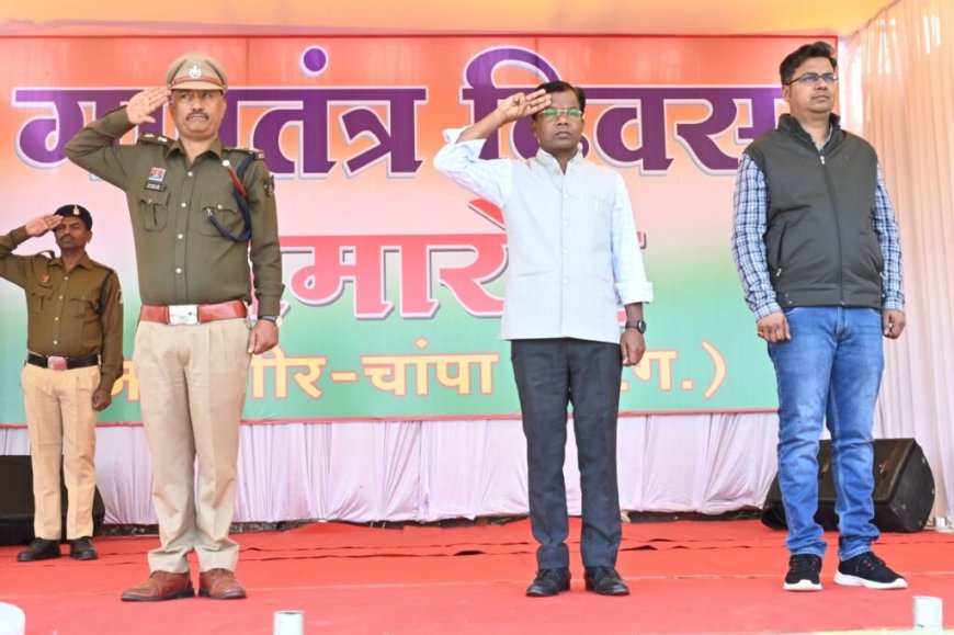 गणतंत्र दिवस मुख्य समारोह की तैयारियों का अंतिम रिहर्सल सम्पन्न...वित्त मंत्री एवं जिले के प्रभारी मंत्री ओ.पी. चौधरी होंगे मुख्य अतिथि