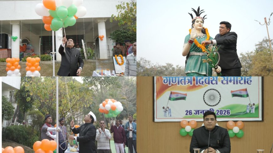 कलेक्टर कुणाल दुदावत ने कलेक्ट्रेट परिसर में किया ध्वजारोहण...दायित्वों के जिम्मेदारीपूर्ण निर्वहन हेतु अधिकारी-कर्मचारियों को किया प्रेरित...नागरिकों के अपेक्षाओं पर खरा उतरने नई ऊर्जा,उमंग से से करें कार्यः- कलेक्टर