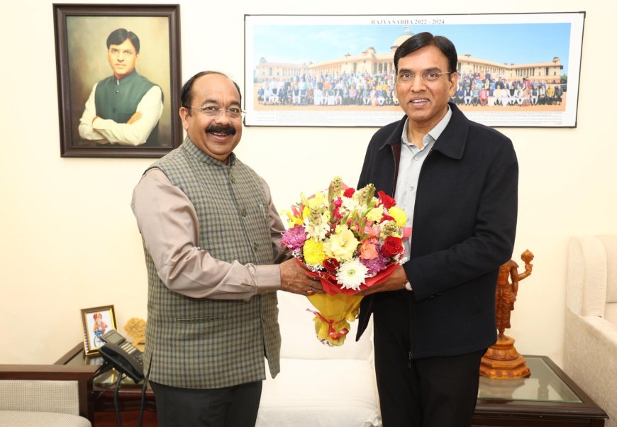 उप मुख्यमंत्री अरुण साव नई दिल्ली में युवा मामले एवं खेल मंत्री डॉ. मनसुख मांडविया से मिले
