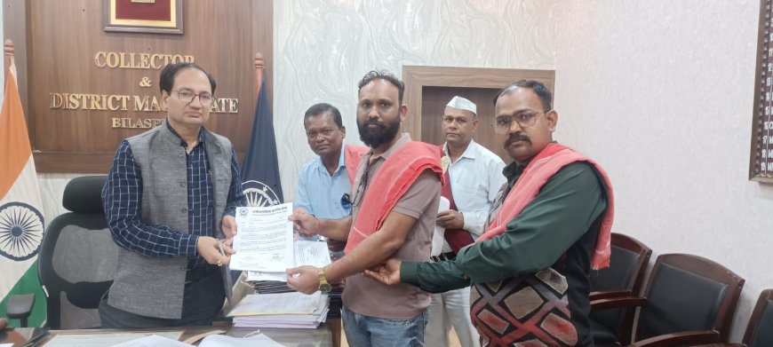 चकरभाठा रेलवे स्टेशन का नाम बदलने के विरोध में छत्तीसगढ़िया क्रान्ति सेना ने रेलवे महाप्रबंधक और जिला कलेक्टर को सौंपा विरोध पत्र