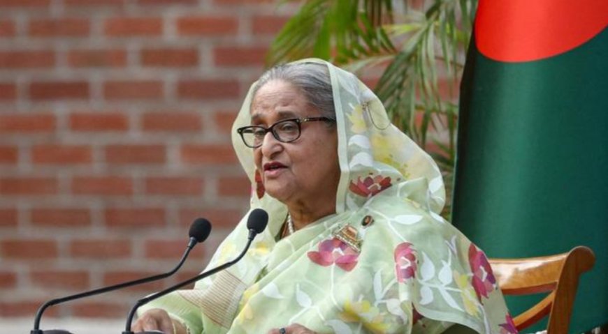 बांग्लादेश की अपदस्थ नेता हसीना ने भारत में निर्वासन से आगामी चुनाव की निंदा की।