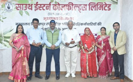 एसईसीएल मुख्यालय के 3 कर्मियों को सेवानिवृत्ति पर भावभीनी विदाई दी गयी