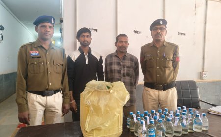 सीपत पुलिस की बड़ी कार्रवाई : नरगोडा व देवरी में रेड 15 लीटर महुआ व 6.300 लीटर देशी प्लेन शराब जब्त,दो आरोपी गिरफ्तार