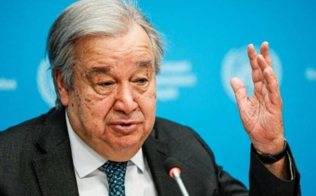 संयुक्त राष्ट्र प्रमुख गुटेरेस ने कहा, "मैं एआई इम्पैक्ट समिट की अगुवाई संभालने के लिए भारत की सराहना करता हूं।"