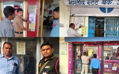 “सजग कोरबा” अभियान के तहत बैंक व वित्तीय संस्थानों में छत्तीसगढ़ी भाषा में पैंपलेट के माध्यम से नागरिकों को किया गया जागरूक...साथ ही  ऑडियो संदेश के माध्यम से भी जागरूक किया गया