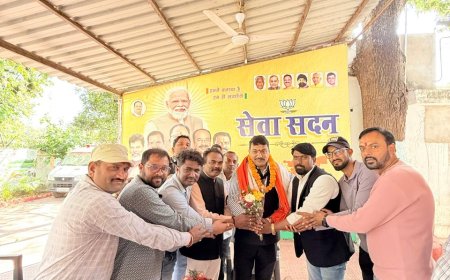 भाजपा अनुसूचित जाति मोर्चा के राजू सोनकर ने बेलतरा विधायक कार्यालय पहुंचकर जताया आभार