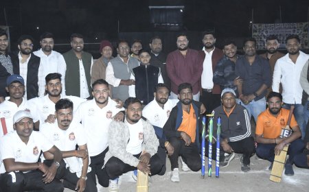 यादव प्रीमियम लीग सीजन - 1: विनायक आर्मी,बोल बम,सुदर्शन व नर्सिंग 11 की शानदार जीत