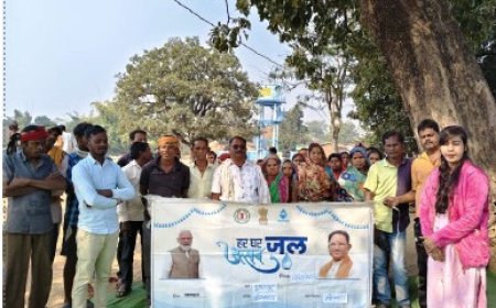 जल जीवन मिशन : सोहागपुर में हर घर नल से पहुंचा जल,40 किलो लीटर के उच्च स्तरीय जलागार और 140 नल कनेक्शनों से घर-घर पहुंच रहा साफ पानी