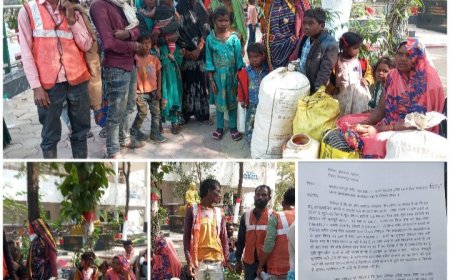 कलेक्टर साहब दया करे ...ठेकेदार ने मजदूरी करा  कर भगा दिया है मजदूरी नही मिलने पर परिवार का भूखों मरने की स्थिति में है..परदेस में है कहाँ जाये...