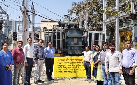 सरकंड़ा मुक्तिधाम उपकेन्द्र में अतिरिक्त पॉवर ट्रांसफार्मर स्थापित...क्षेत्र के लगभग 6 हजार उपभोक्ता होेंगे लाभान्वित