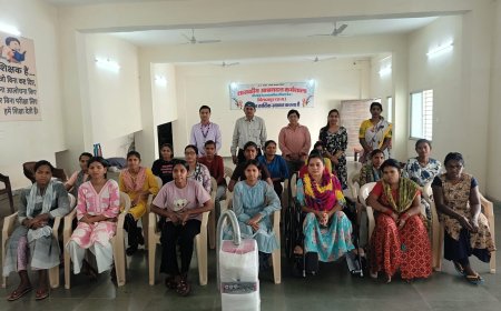 सीएसआर के तहत स्टेट बैंक ऑफ इंडिया का सराहनीय योगदान...दिव्यांग महिलाओं को मिली स्वच्छता सुविधा