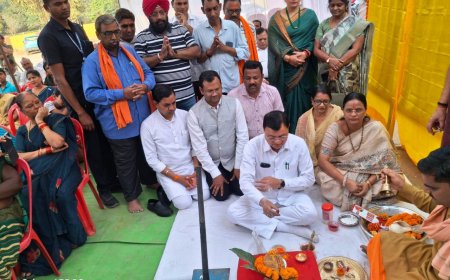 कोरबा के वार्ड क्र. 28 एवं 27 में होंगे 72 लाख रू. के नये विकास कार्य उद्योग मंत्री लखनलाल देवांगन एवं महापौर संजूदेवी राजपूत ने किया विकास कार्यो का भूमिपूजन