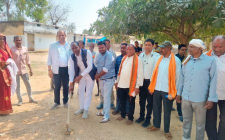 ग्राम पंचायत बोईदा में तीन आंगनबाड़ी भवनों का कटघोरा विधायक प्रेमचंद पटेल ने किया भूमिपूजन